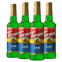 Torani - Sirop citron vert -750 mL - paquet de 4-Délicieuse saveur acidulée : Avec un arôme tarte, ce sirop évoque le goût des vert citrons parfaitement mûrs