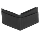 Club Rochelier - Portefeuille mince pliable pour homme avec carte d'identité amovible - Noir-2 pochettes pour billets