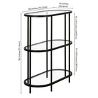 Hudson&Canal - Bibliothèque ovale Leif de 76 cm de large - Bronze noirci-9