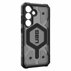 UAG - Pathfinder Clear Rugged coque avec aimant pour Samsung Galaxy S25 - Ash-Éco : Bumper TPU – Matériau recyclé PCR représentant 25 % de la coque