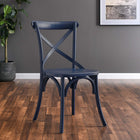 Modway - Gear Fauteuil d’appoint de salle à manger - Bleu Minuit-6