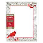 Geographics - Papeterie à Bordure Cardinal Feuille Rouge, 8,5 po l x 11 po H , 40 Pqt-Compatible avec les imprimantes jet d'encre 