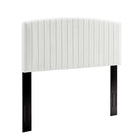 Modway - Rebecca Performance Velvet Tête de lit jumelée, Blanc-Tête de lit Glam Deco