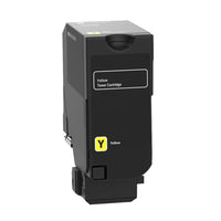 Ecotone Lexmark 71C10Y0 Cartouche de toner remanufacturée - Rendement élevé - Jaune-Produit des couleurs éclatantes et uniformes pour des documents professionnels