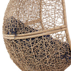 Modway - Encase Terrasse extérieure Rotin Chaise à balançoire - Bleu marine cappuccino-8