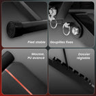 MotionGrey - Banc de musculation ajustable - Banc d’entraînement pliable pour exercices avec haltères - Noir-6