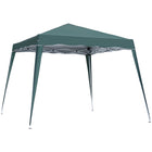 Outsunny - Tente auvent d'extérieur pliante 8 pi l x 8 pi L avec sac - Vert-Convient pour organiser une petite fête, un pique-nique, des sorties à la plage, etc