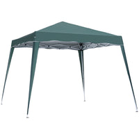Outsunny - Tente auvent d'extérieur pliante 8 pi l x 8 pi L avec sac - Vert-Convient pour organiser une petite fête, un pique-nique, des sorties à la plage, etc