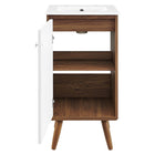 Modway - Transmit 18" Vanette de salle de bain - Blanc noyer-8