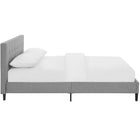 Modway - Linnea Lit plein, Gris clair-Tête de lit en polyester touffé
