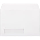 JAM Paper - Enveloppes à Fenêtre, Blanc, 6 x 9, Paquet de 50-Fermeture par colle mouillable : ces enveloppes sont conçues avec une méthode de fermeture adhésive traditionnelle humidifiable, ce qui en fait une excellente option pour des projets rapides et faciles. pour sceller, utilisez la méthode d'humidification de votre choix. humidifiez simplement la bande adhésive, appliquez une pression et vous obtiendrez une fermeture parfaite. rien de plus simple !