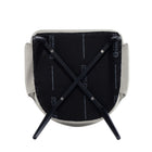 Manhattan Comfort - Lot de 2 fauteuils de salle à manger modernes Tremont 58 cm, revêtement similicuir, coloris pierre-Garantie limitée du fabricant de 30 jours