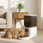 PawHut - Distributeur automatique de nourriture pour chat 8L avec caméra, WiFi 2,4G, contrôle intelligent via application-Programmez des plans d’alimentation précis via l’application, aidant votre animal à maintenir un poids sain
