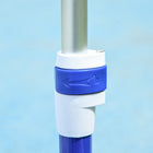 Qaba - Trottinette pour tout-petits à 3 roues avec hauteur réglable à 3 niveaux, frein sur le garde-boue arrière, lumière LED - bleu-Le guidon en TPE offre une prise ferme et confortable 