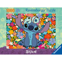 Ravensburger - Puzzle Disney Stitch - 1000 pièces-Offrez-vous un moment de pure détente avec ce puzzle. Pièce par pièce, profitez de cette activité anti-stress qui favorise la concentration, la déconnexion et le lâcher-prise. Soulagez les tensions du quotidien, travaillez votre mémoire et exercez vos capacités cognitives : le puzzle est un jeu aux multiples bienfaits pour la santé 