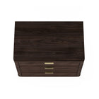 Manhattan Comfort - Table de nuit moderne Evelyn 32" à 3 tiroirs - Marron-20 po L x 32 po l x 24 po H