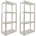 Oskar - Étagère de rangement à 4 niveaux - 14 po x 30 po x 57 po - blanc-Capacité totale de 400 lb (180 kg), 100 lbs par étagère