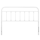 Modway - Sage Métal Tête de lit King, Blanc-Hauteur ajustable