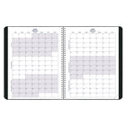 Blueline - Agenda Scolaire Mensuel 14 Mois - De Juillet À Août - 11 po H x 8 1/2 po l - Noir - Anglais-Comprend des calendriers de référence