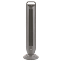 Seville Classics - Tower Fan avec commande tactile - Gris-Le ventilateur tour offre 5 réglages de vitesse : Faible, Moyen-Faible, Moyen, Moyen-Haut et Haut