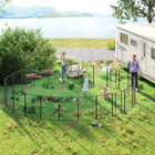 PawHut - Parc à chiens robuste 24 panneaux pour chiens S/M/L - 39 po L-Fabriqué en tubes d'acier et fils d'acier pour plus de stabilité