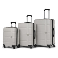 Bondstreet - Ensemble de 3 valise rigide ABS - Blanc-en ABS résistant