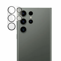 PanzerGlass - Protecteur d'objectif d'appareil photo pour Samsung Galaxy S24 Ultra - Noir-Votre appareil photo et vos objectifs sont à l'abri des chutes accidentelles sur les sols durs, des chocs contre les angles vifs et du craquement des clés dans votre poche