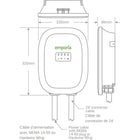 Emporia - Chargeur de niveau 2 classique pour véhicules électriques 40 A avec câble de 7,3 m (24 pi) - J1772 - Prise NEMA 14-50 - Noir-7
