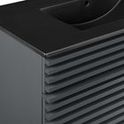 Modway - Render 36" Vanette de salle de bain - Gris Noir-Matchs non inclus