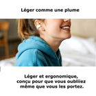 MyBat - Écouteurs Open-Ear echelon Echo - Blanc-Conscience de l’environnement - Restez attentif à ce qui vous entoure