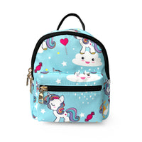 Nicci - Sac à dos Kids avec imprimé licorne - Bleu clair-Bretelles de sac à dos réglables