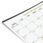 Blueline - 2026 Calendrier sous-main mensuel Gold - 22 po x 17 po - Bilingue-Détails dorés à chaque mois