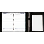 AT-A-GLANCE - Cahier de rendez-vous quotidien plus 2025 - 8 po H x 4 7/8 po l - Noir - Bilingue-Un jour de semaine par page