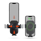 HyperGear - Support de charge rapide sans fil Gravity 15 W - Noir-Technologie de tête à boule pivotante