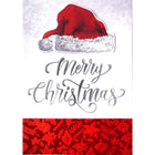 Rosedale - Cartes de souhaits Noël Gold / Enveloppes - 5-1/2 po x 8 po - Bonnet du Père Noël - Paquet de 6-Cartes de souhaits qualité boutique