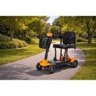 Monarch - Genie Auto Scooter de mobilité pliable automatique - orange-Se replie automatiquement en quelques secondes par simple pression d’un bouton pour plus de commodité