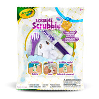Crayola - Animaux Scribble Scrubbie - sac, 1 unite-Animaux Scribble Scrubbie : Cet ensemble comprend 1 animal, 2 marqueurs lavables Scribble Scrubbie et 1 brosse!