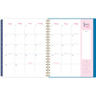 Cambridge - Agenda hebdomadaire/mensuel feuille bleue EttaVee 2024-2025 - 8 1/2 po x 11 po - bleu - anglais-Format de page : 8 1/2 po x 11 po