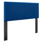 Modway - Patience Chenal Touffé Performance Velvet Tête de lit complète/Queen, Marine-Tête de lit Channel Tufted Full/Queen