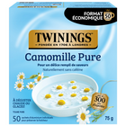 Twinings - Sachets de tisane camomille pure - paquet de 50-Tisane naturellement sans caféine qui peut être dégustée à tout moment de la journée