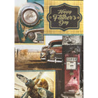 Mill Brook Studio - Cartes De Souhaits De La Fête Des Pères 5-3/8 po x 7-3/4 po / Enveloppes - Paquet De 18 - Vintage-Cartes de souhaits qualité boutique