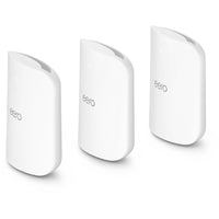 Amazon - Routeur Wi-Fi maillé eero Pro 7-Trois eero Pro 7 prennent en charge plus de 200 appareils et une couverture de 560 m², offrant ainsi des performances Wi-Fi 7 optimales pour votre travail et votre vie privée.