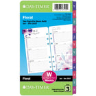 Day-Timer - Recharge d’agenda hebdomadaire floral (2 pages par semaine) 2027 - format portable - 6 3/4 po H x 3 3/4 po l - anglais-Format des pages : 6 3/4 po H x 3 3/4 po l
