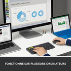 Logitech - Souris sans fil Triathlon M720 multi-dispositif - Noir-De grande taille, pour droitiers, tient bien confortablement dans votre main; surface en caoutchouc la rendant très douce au toucher
