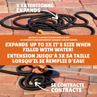 Xhose - Tuyau d'arrosage extensible Pro 100'-Résistant à l’écrasement: raccords en laiton massif anti écrasement avec stabilisateur pour protéger la connexion et garder la forme