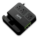 APC - Limiteur de surtension Essential SurgeArrest P3U3B, 3 prises, 3 ports de charge USB, noir-1