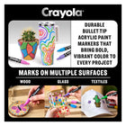 Crayola - Marqueurs à l'acrylique à pointe ogive - paquet de 10-10
