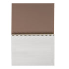 Gry Mattr - Cahier de notes à spirale - 8,5 po x 11 po - Ligné - 80 feuilles - Havane-Comprend 160 pages de papier certifié FSC de 80 g/m2