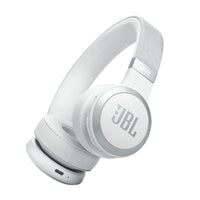JBL - Live 670NC Casque supra-auriculaire - Blanc-Outre le puissant Son Signature JBL, les haut-parleurs de 40 mm offrent un Son Spatial JBL immersif qui transforme tout contenu stéréo de n’importe quel appareil en son surround virtuel.