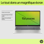 HP - Portable 15,6 po - Intel i3-1315U - SSD 512 Go - RAM 8 Go - Windows 11-Batterie longue durée fonctionnelle : Profitez de la journée sans vous soucier de recharger